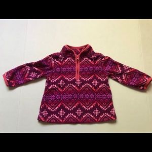 Oshkosh B’Gosh girls pullover fleece jacket.